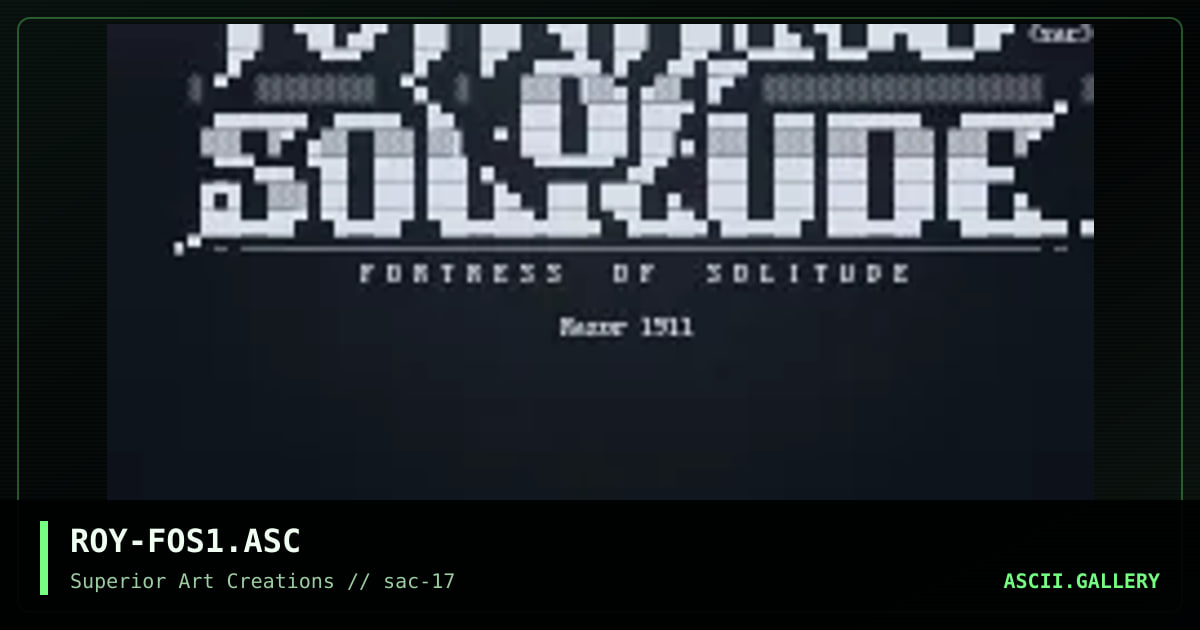 ROY-FOS1.ASC, by roy, 1999