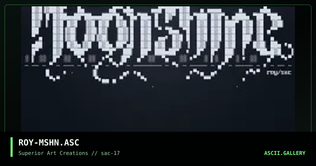 ROY-MSHN.ASC, by roy, 1999