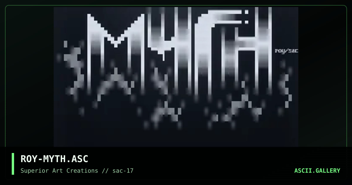 ROY-MYTH.ASC, by roy, 1999
