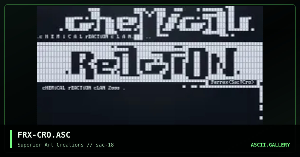 FRX-CRO.ASC, by ferrex, 1999