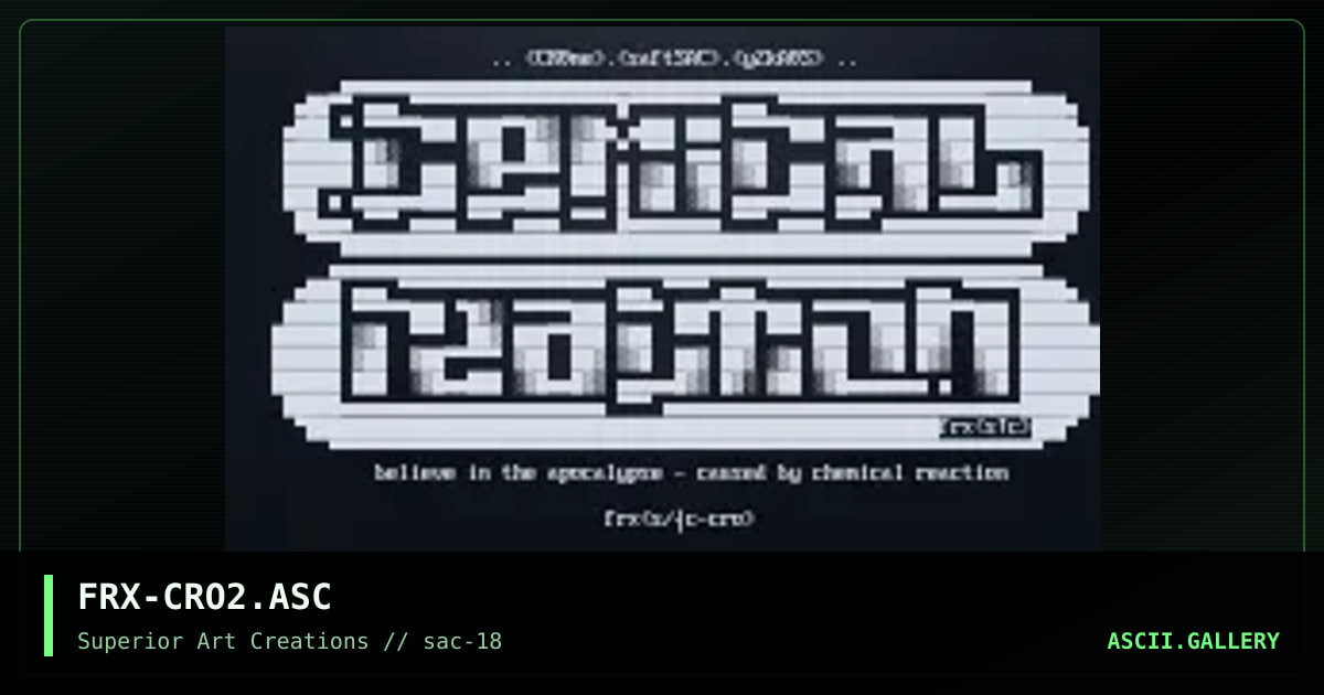 FRX-CRO2.ASC, by ferrex, 1999