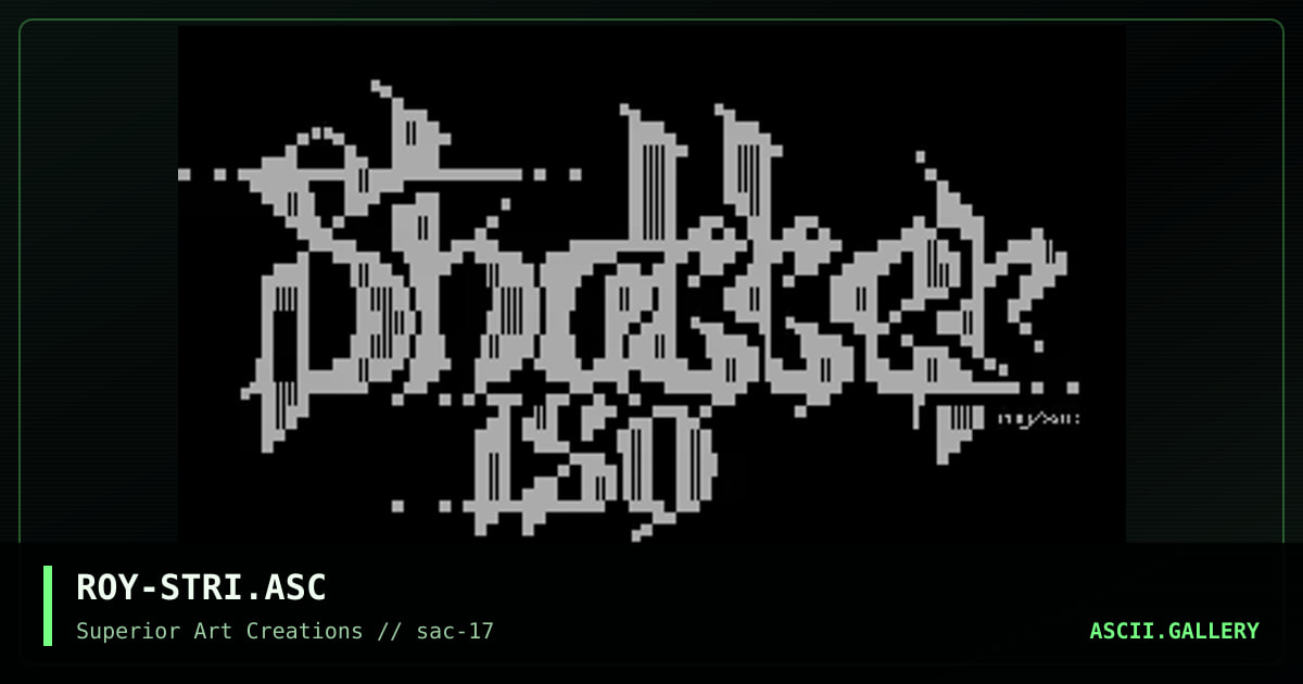 ROY-STRI.ASC, by roy, 1999