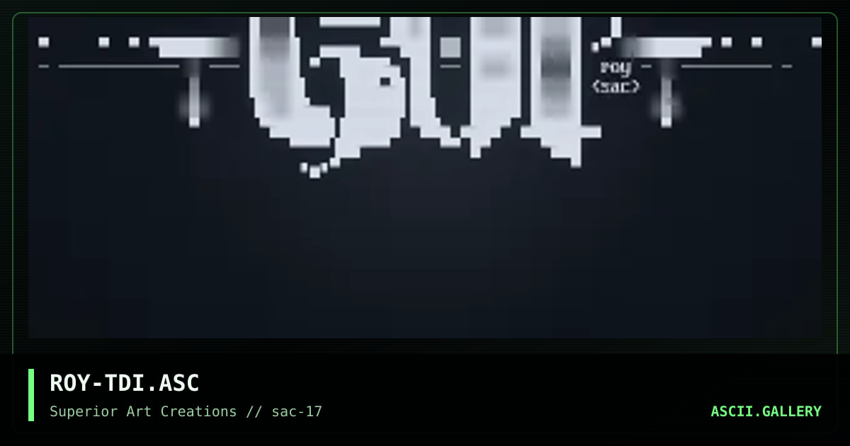 ROY-TDI.ASC, by roy, 1999