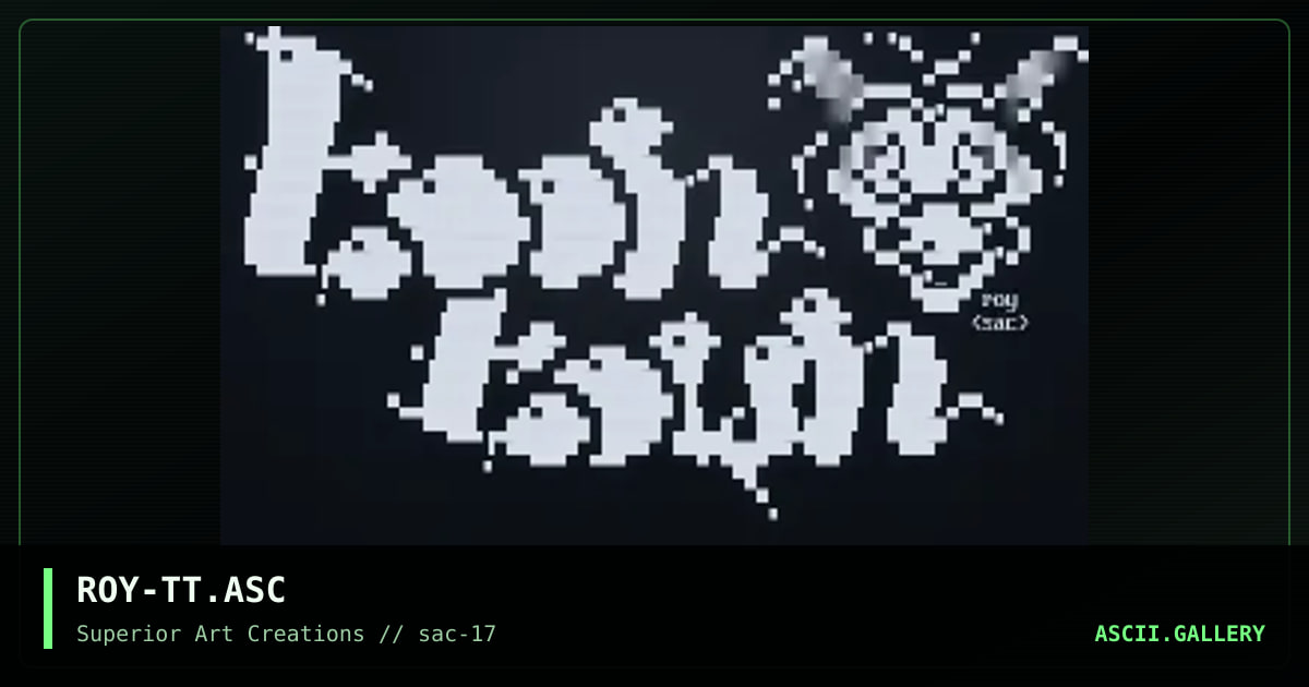 ROY-TT.ASC, by roy, 1999