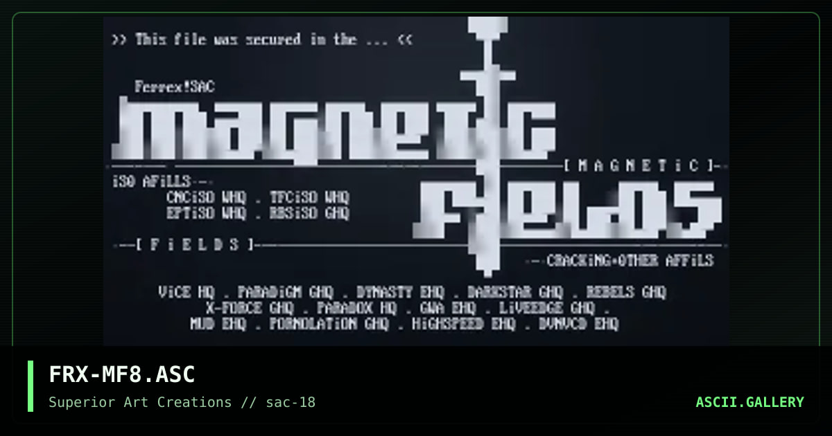 FRX-MF8.ASC, by ferrex, 1999