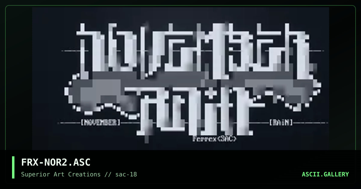 FRX-NOR2.ASC, by ferrex, 1999