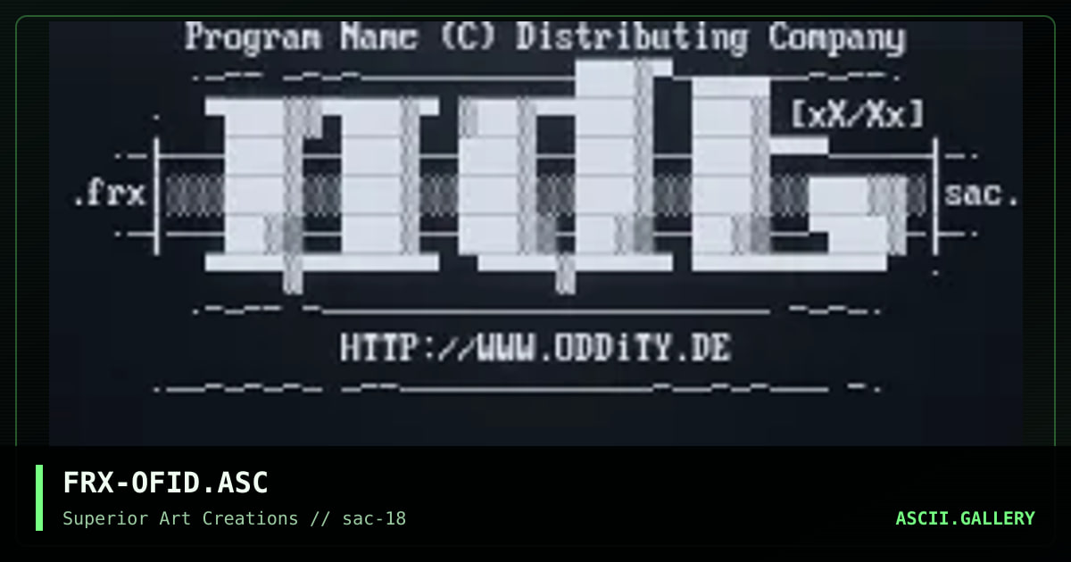 FRX-OFID.ASC, by ferrex, 1999