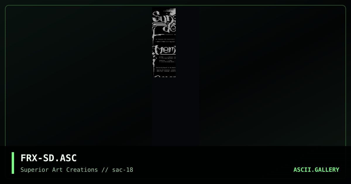 FRX-SD.ASC, by ferrex, 1999