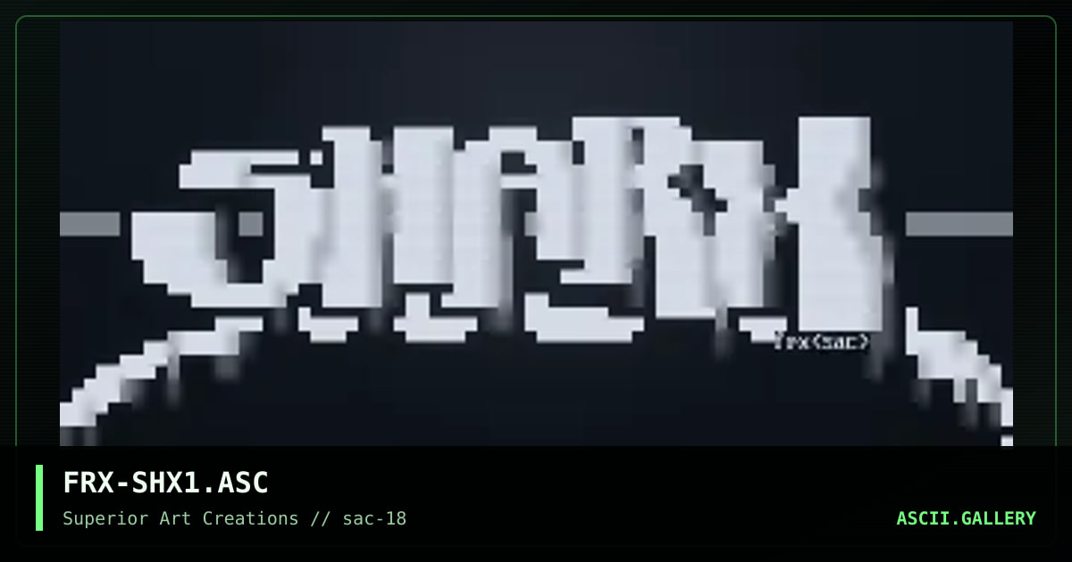 FRX-SHX1.ASC, by ferrex, 1999