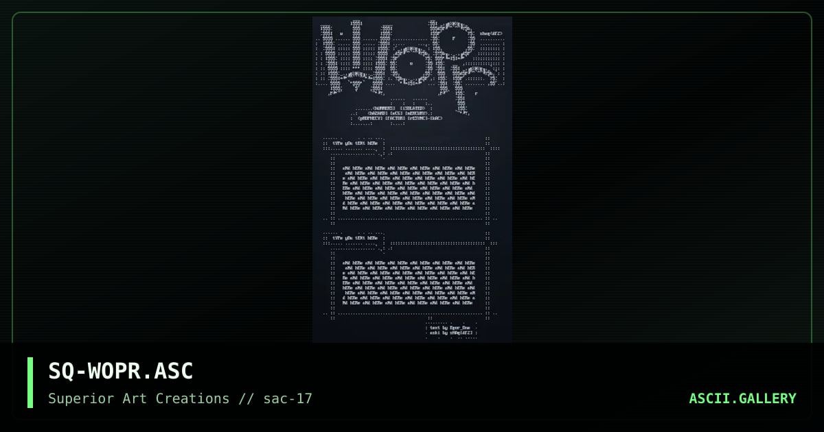 SQ-WOPR.ASC, by shaq, 1999