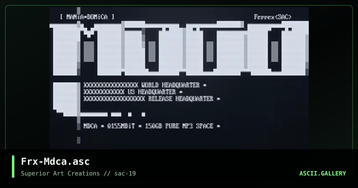 Frx-Mdca.asc, by ferrex, 2000