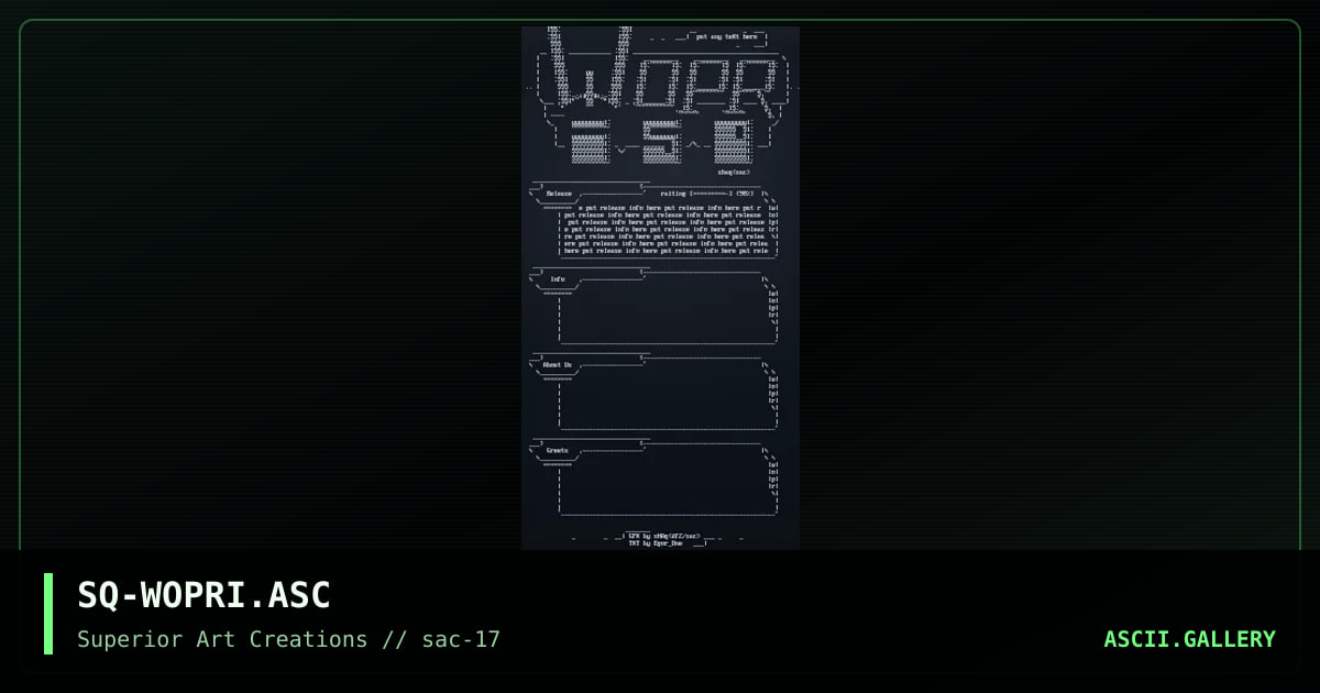 SQ-WOPRI.ASC, by shaq, 1999