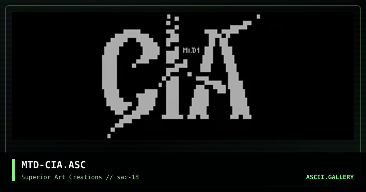 MTD-CIA.ASC, by matador, 1999