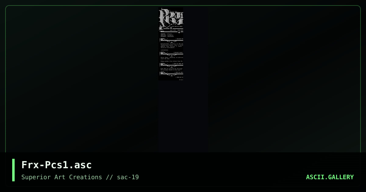 Frx-Pcs1.asc, by ferrex, 2000