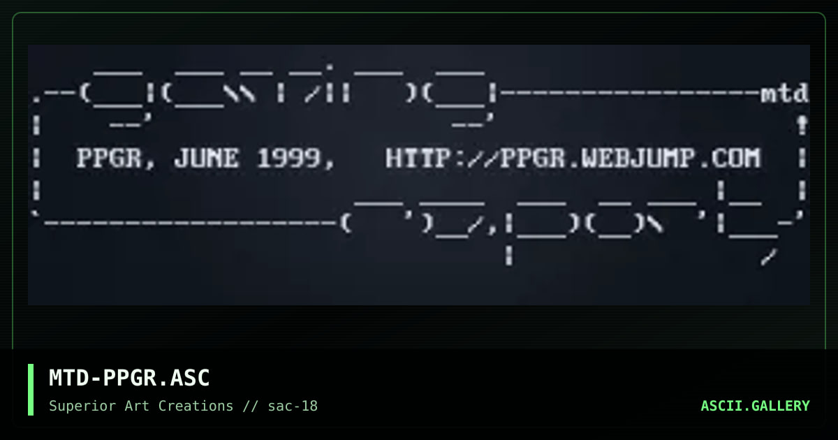 MTD-PPGR.ASC, by matador, 1999