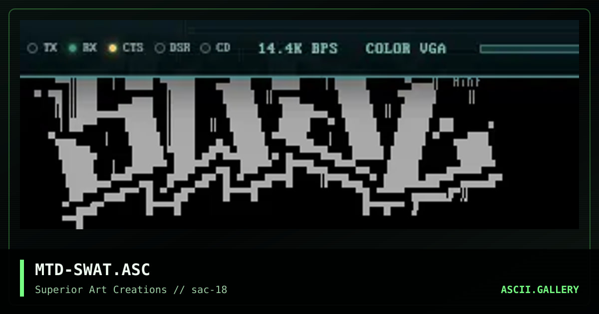 MTD-SWAT.ASC, by matador, 1999
