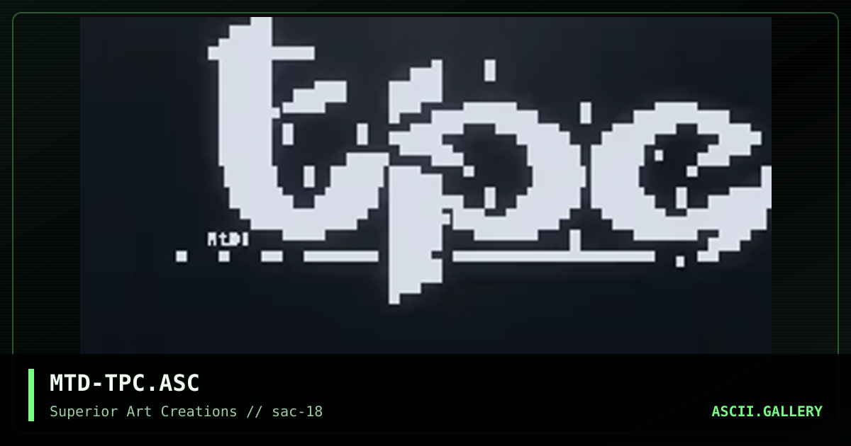 MTD-TPC.ASC, by matador, 1999