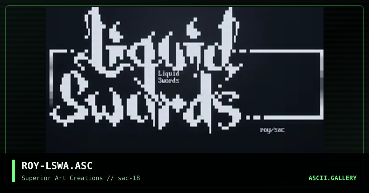 ROY-LSWA.ASC, by roy, 1999
