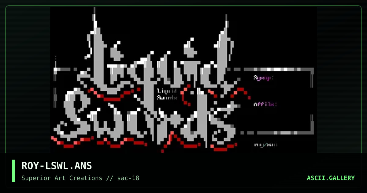 ROY-LSWL.ANS, by roy, 1999