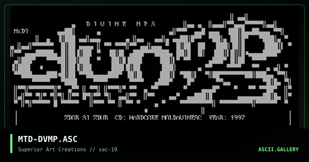 MTD-DVMP.ASC, by matador, 2000