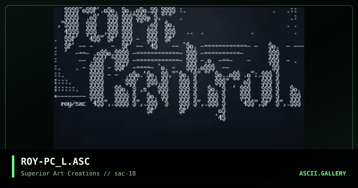 ROY-PC_L.ASC, by roy, 1999