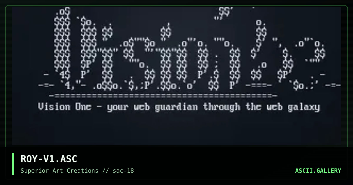 ROY-V1.ASC, by roy, 1999