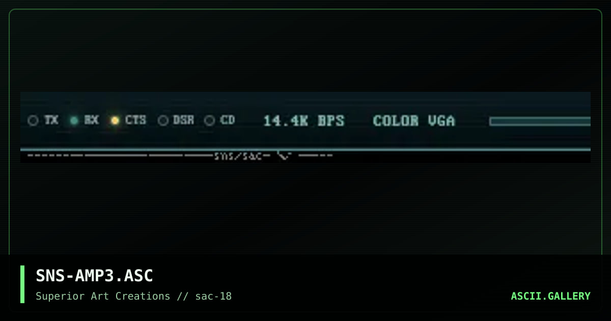 SNS-AMP3.ASC, by senser, 1999