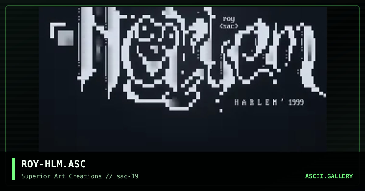 ROY-HLM.ASC, by roy, 2000