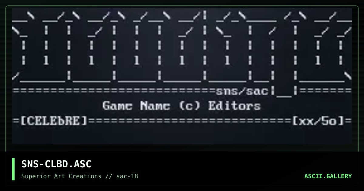 SNS-CLBD.ASC, by senser, 1999