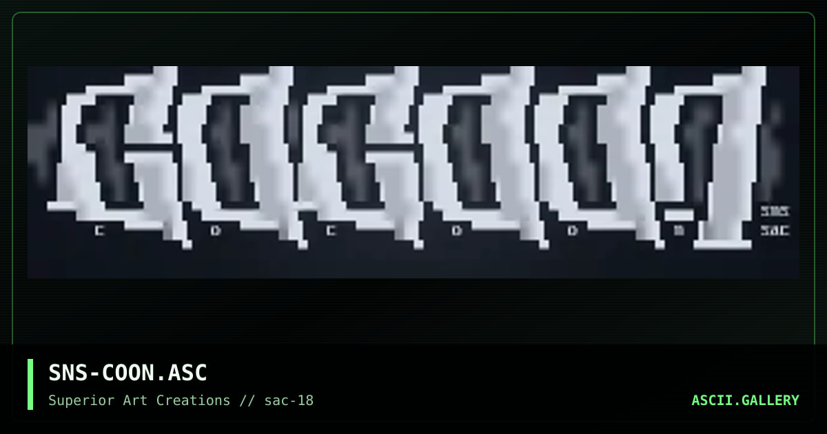 SNS-COON.ASC, by senser, 1999