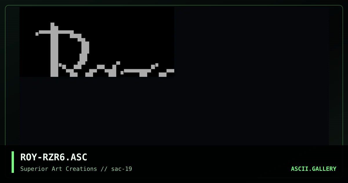 ROY-RZR6.ASC, by roy, 2000