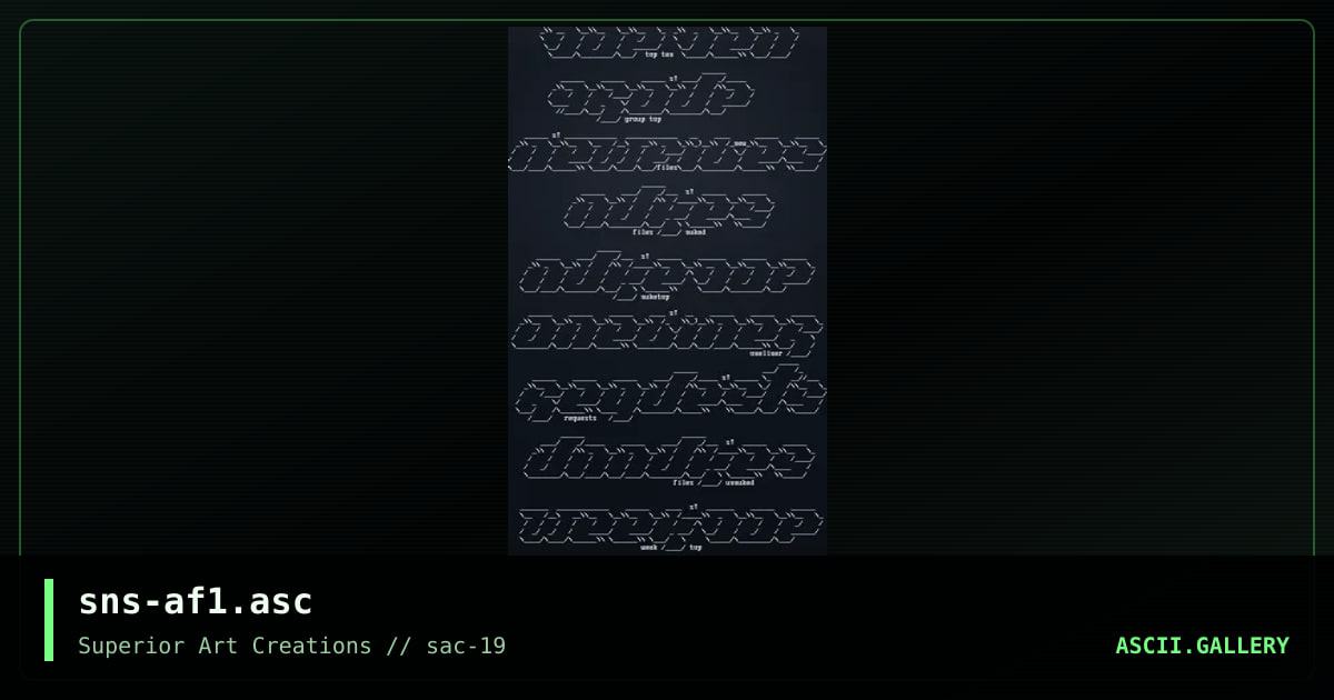 sns-af1.asc, by senser, 2000