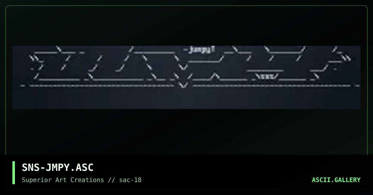 SNS-JMPY.ASC, by senser, 1999