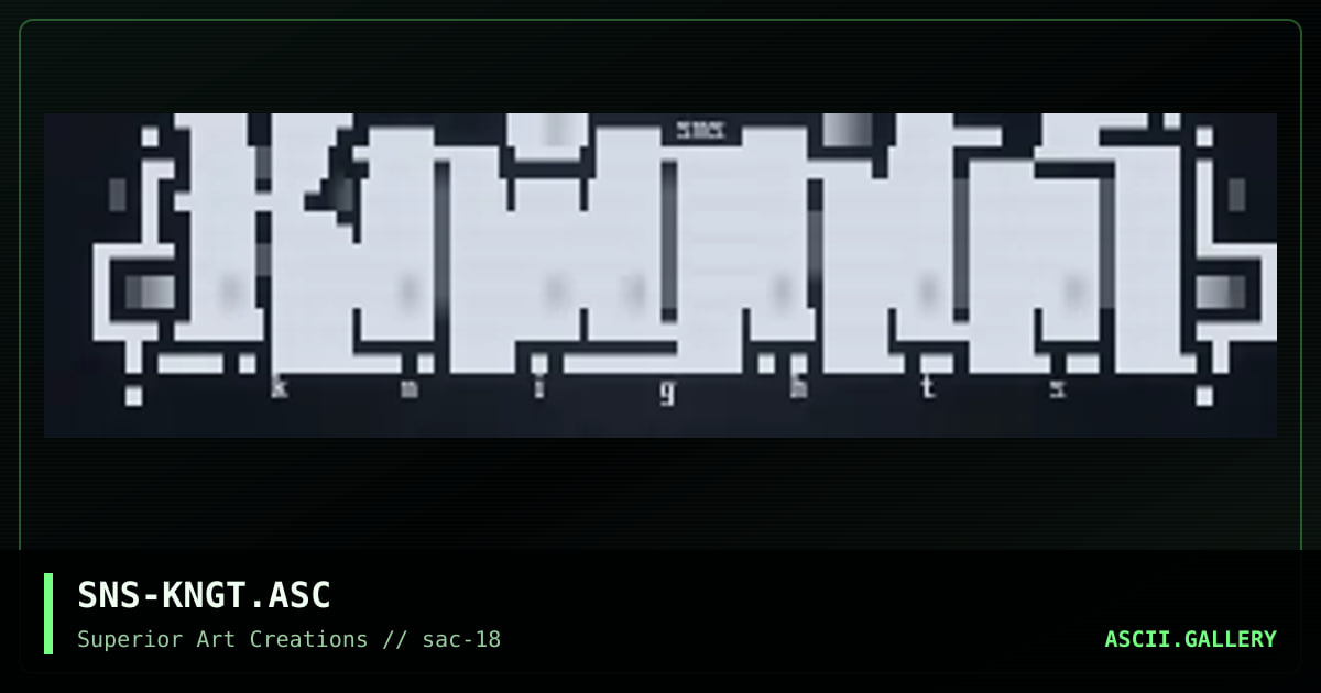 SNS-KNGT.ASC, by senser, 1999