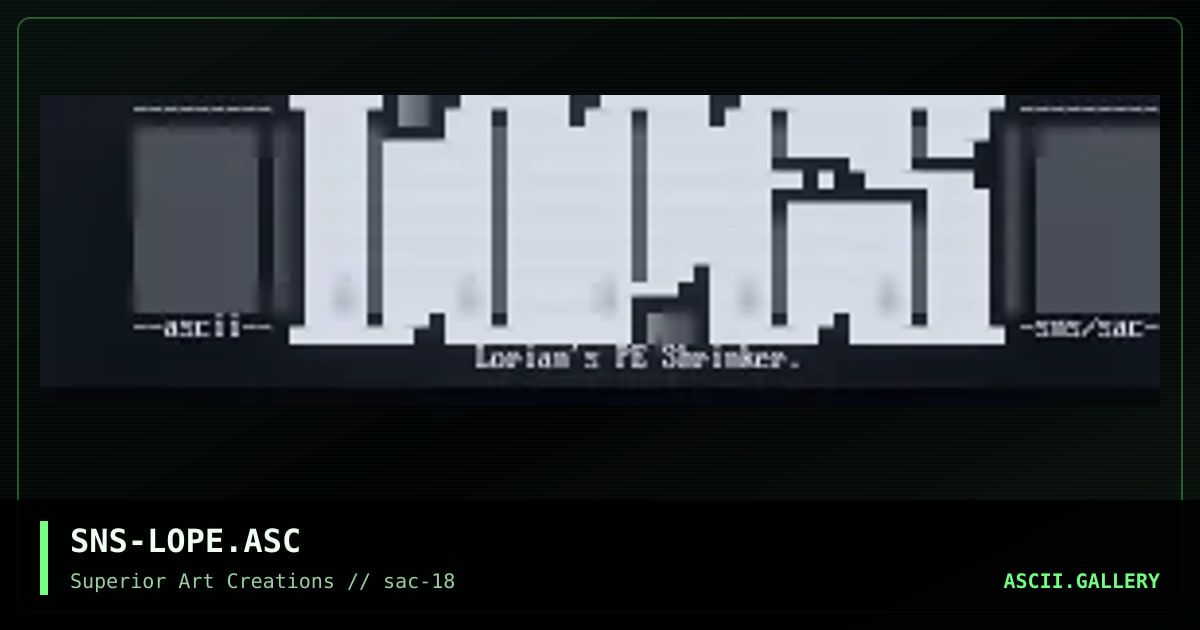 SNS-LOPE.ASC, by senser, 1999