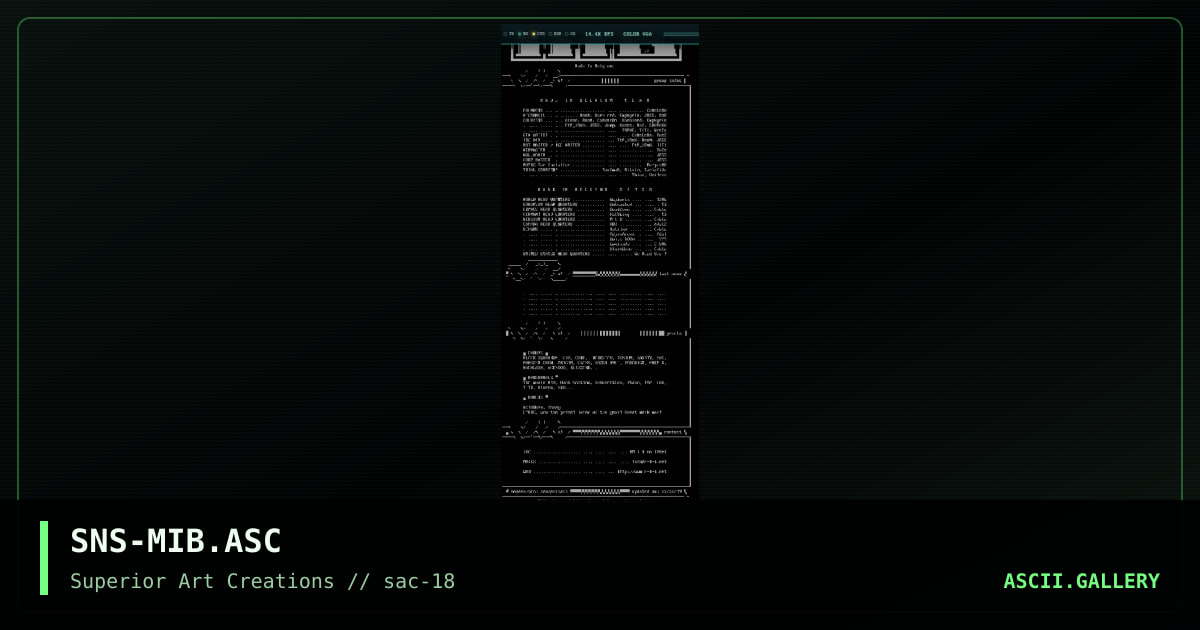 SNS-MIB.ASC, by senser, 1999