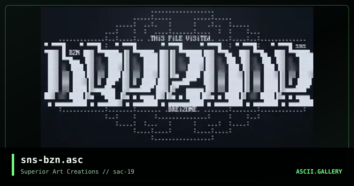 sns-bzn.asc, by senser, 2000