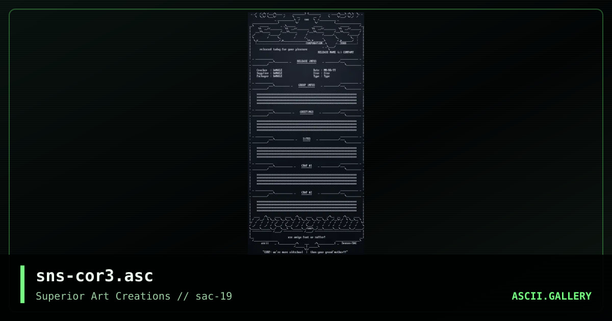 sns-cor3.asc, by senser, 2000