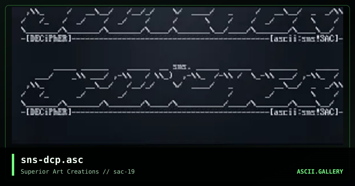 sns-dcp.asc, by senser, 2000