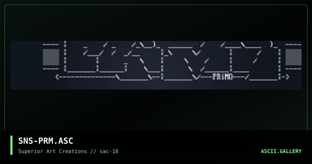 SNS-PRM.ASC, by senser, 1999