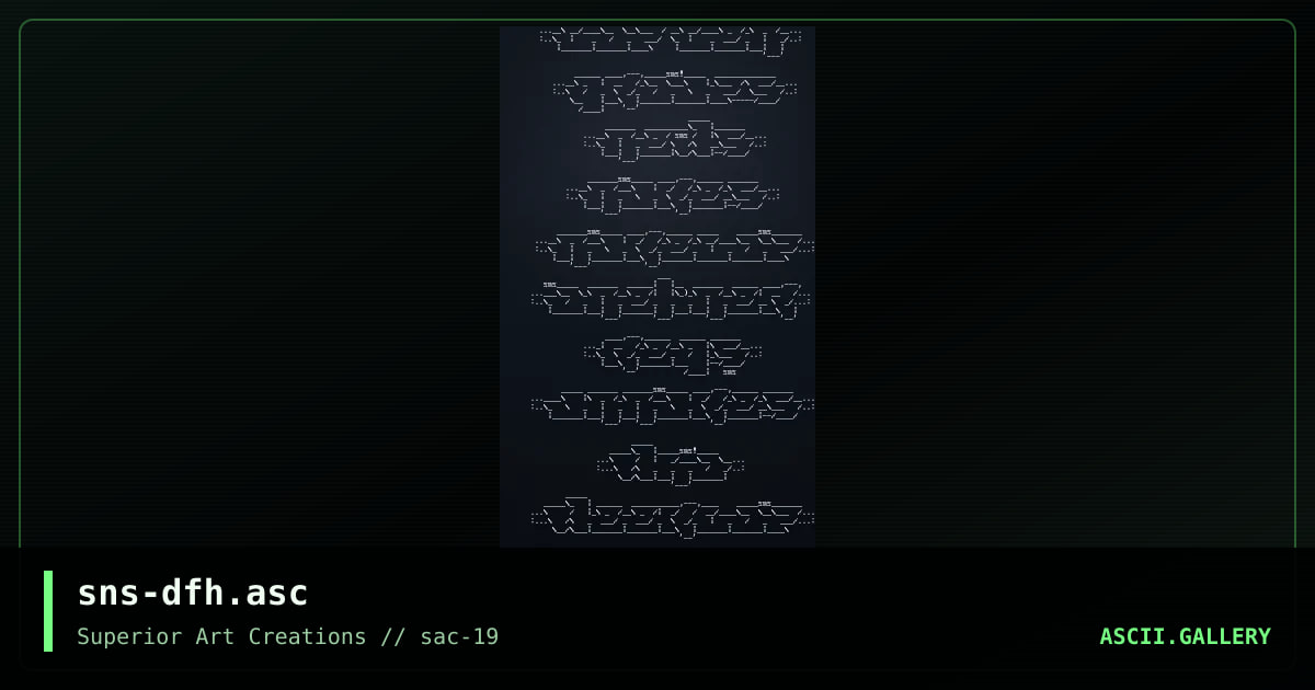 sns-dfh.asc, by senser, 2000