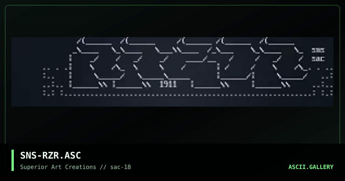 SNS-RZR.ASC, by senser, 1999