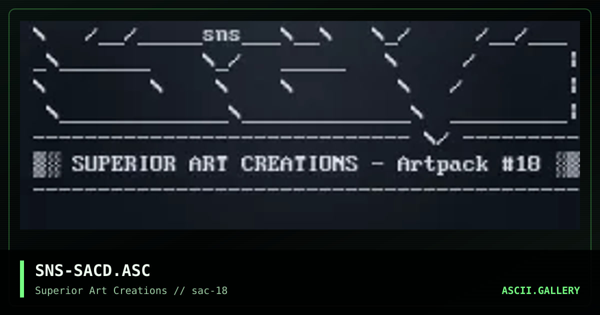 SNS-SACD.ASC, by senser, 1999