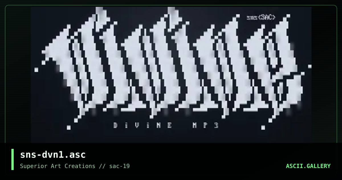 sns-dvn1.asc, by senser, 2000