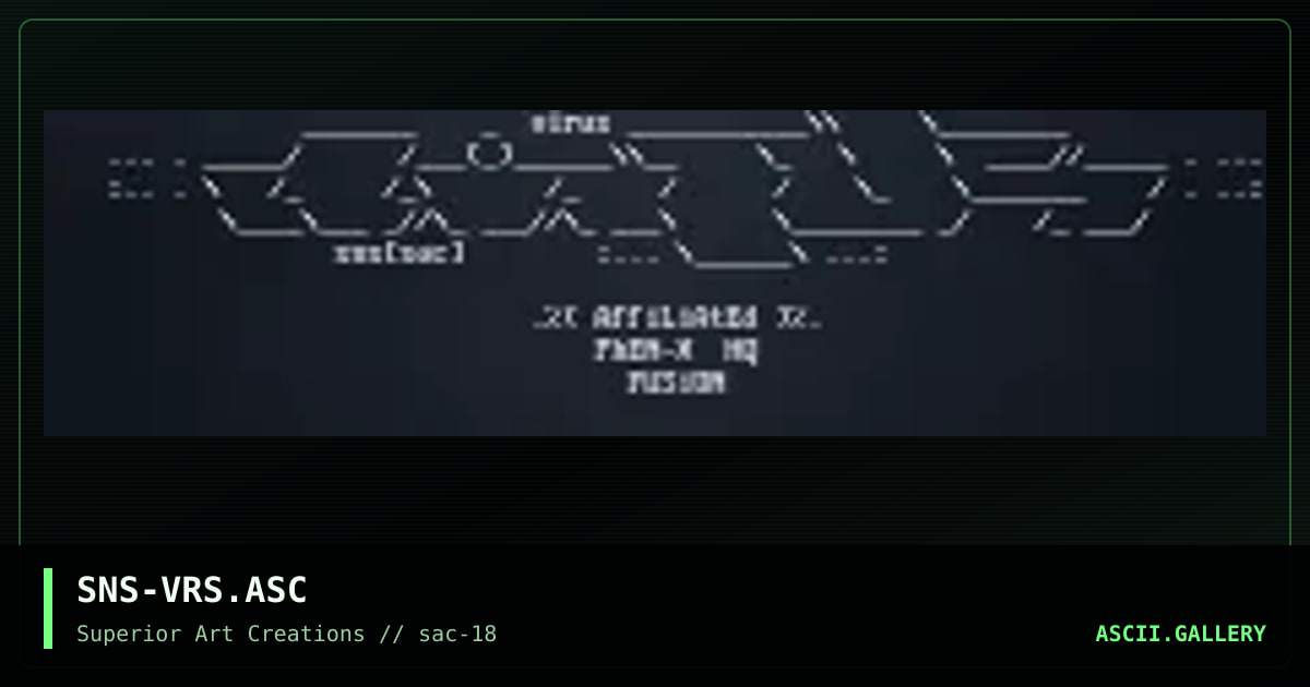 SNS-VRS.ASC, by senser, 1999