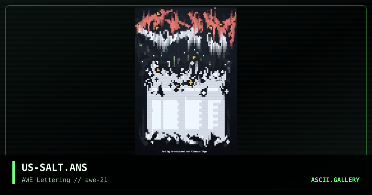 Salt, by grindstoned, crimson skye, 1999