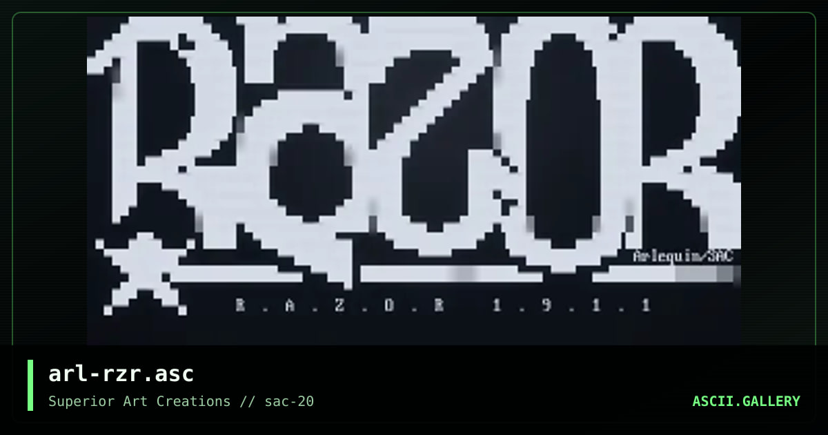 arl-rzr.asc, by arlequin, 2000