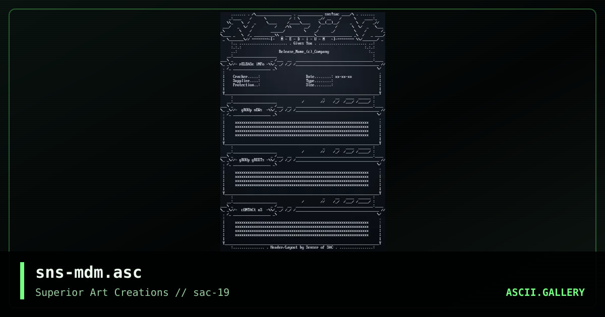 sns-mdm.asc, by senser, 2000