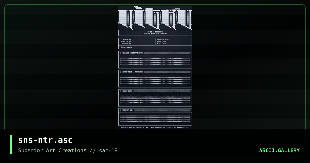 sns-ntr.asc, by senser, 2000