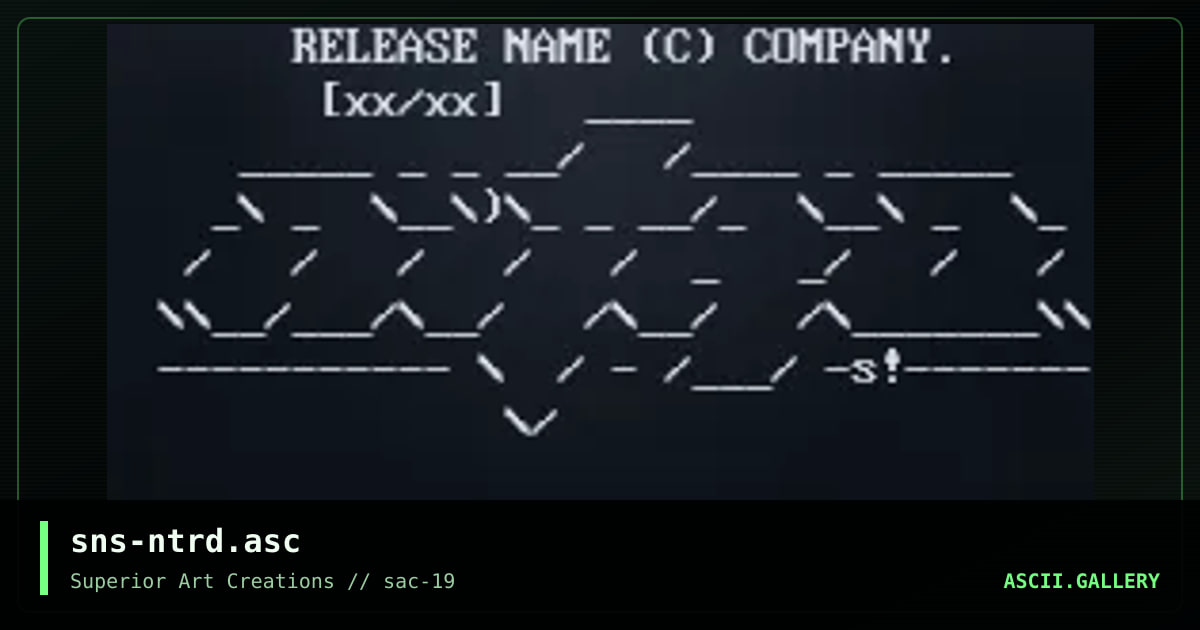 sns-ntrd.asc, by senser, 2000
